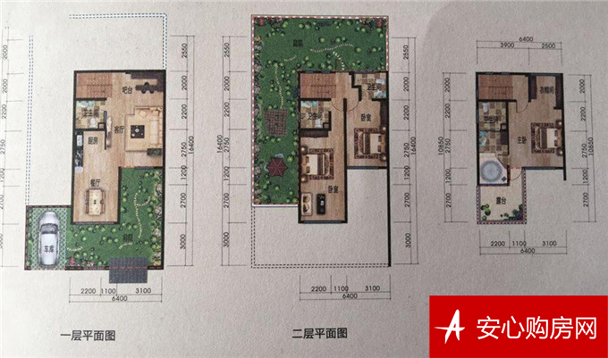 D双拼户型 3室2厅4卫 150.93